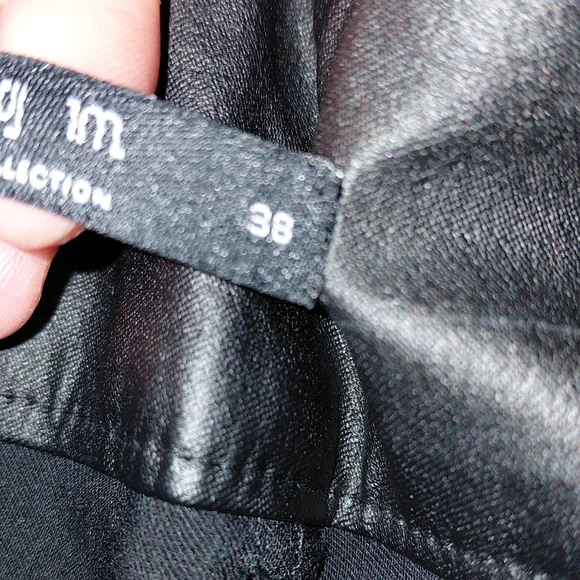 SPYM Luxe Coated Black Edgemont Ultra Skinny Ankle Zip Pants Size 38 (M) - Picture 11 of 16